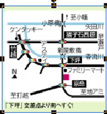 やまのて整体地図画像